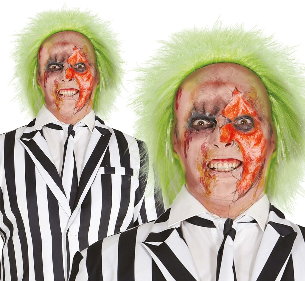 Green Crazy Ghost Wig - Adult One Size