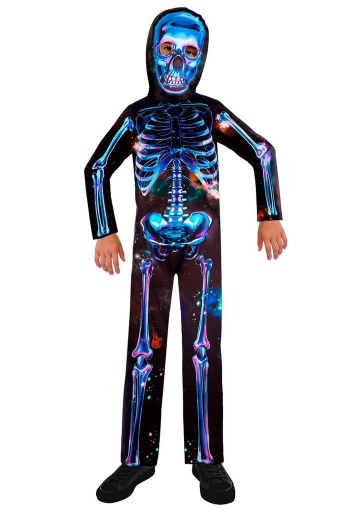 Funky Neon Skeleton Boy - Age 8 to 10 Years