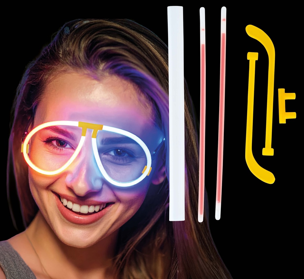 Glow Stick Neon Glasses - 1pc