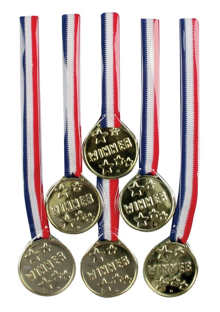 [1-31502] Award Medal Ribbons 10.8 x 3.8cm - 6pcs