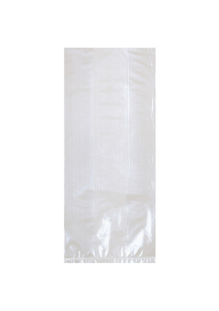 [1-31027] Clear Plastic Party Bags (29.2 x 12.7 x 7.6cm) – 25pk