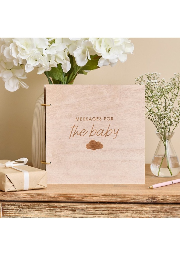 [HBAD116] Baby Wooden Guestbook