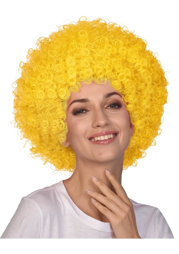 Yellow Afro Wig - Adult One Size