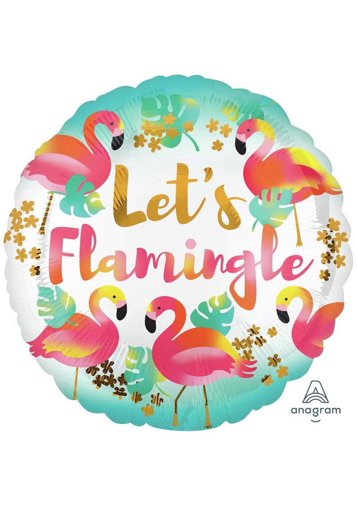 Let's Flamingle Foil Balloon - 45 cm