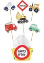 Wacky Wheels Cupcake Deco Set -  6pcs