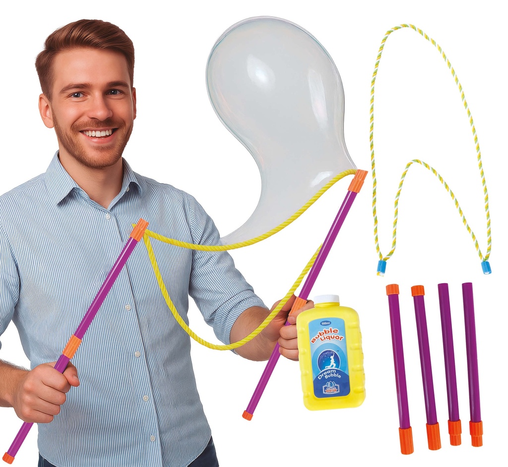 Bubble Sticks & String With Soap Liquid
