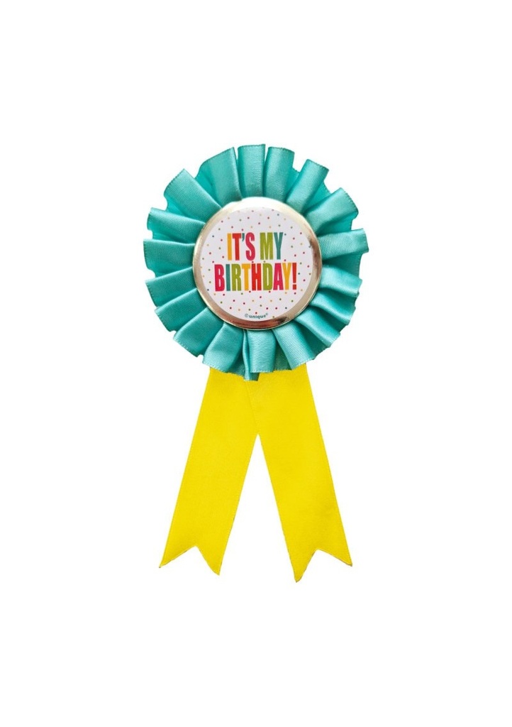 Rainbow It's My Birthday Award Badge