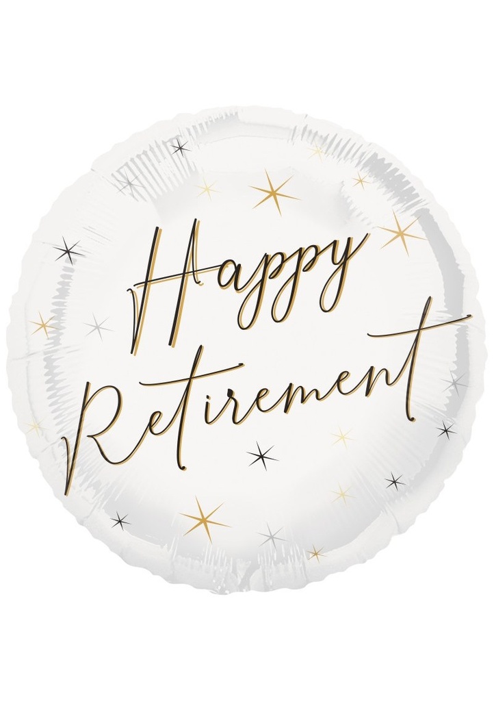 [81988] Happy Retirement Round 18 Inch Foil Balloon