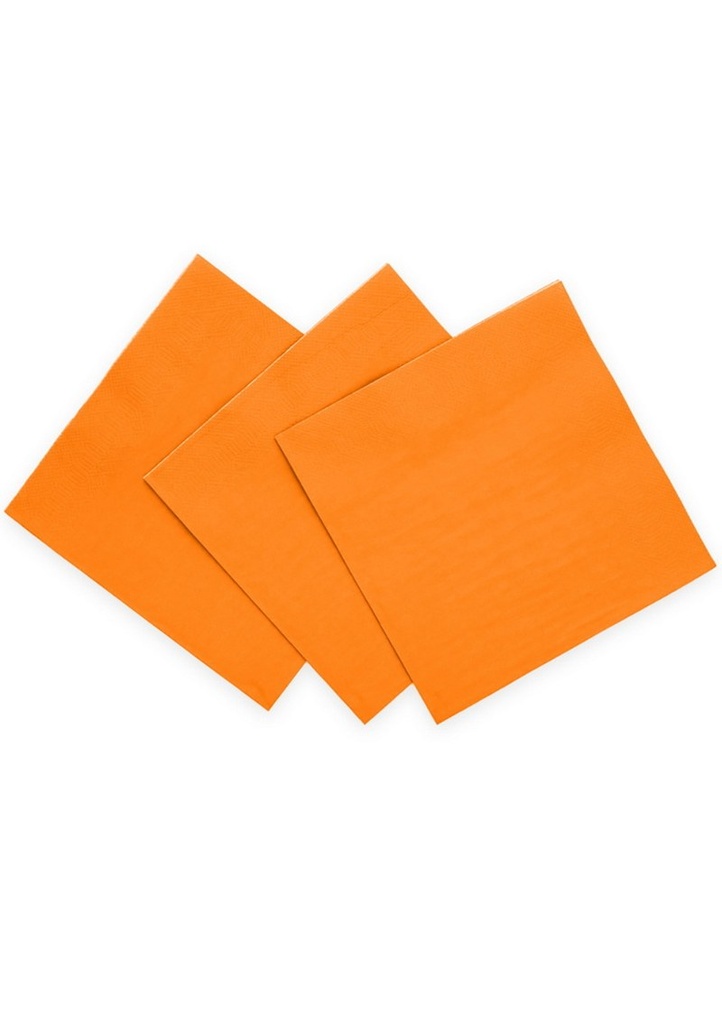 Napkins Luncheon Party 3-Ply 33x33cm 20pcs - Orange