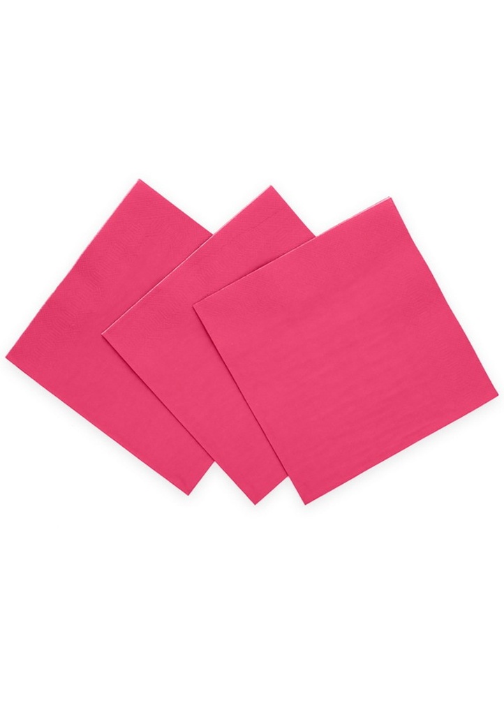Napkins Luncheon Party 3-Ply 33x33cm 20pcs - Hot pink