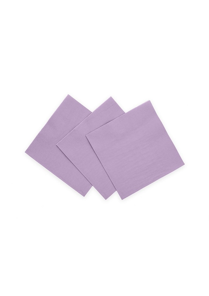 [4049-1] Napkins Cocktail Party 3-Ply 24x24cm 20pcs - Lavender