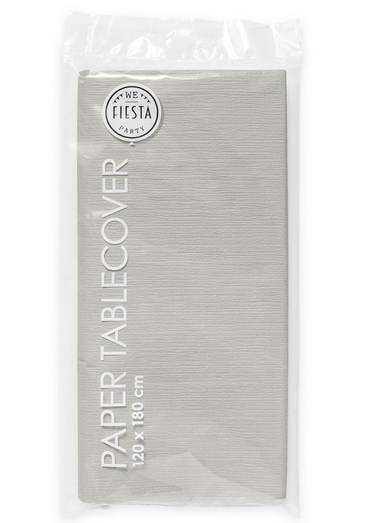 Party Paper Tablecover 120x180cm - Silver