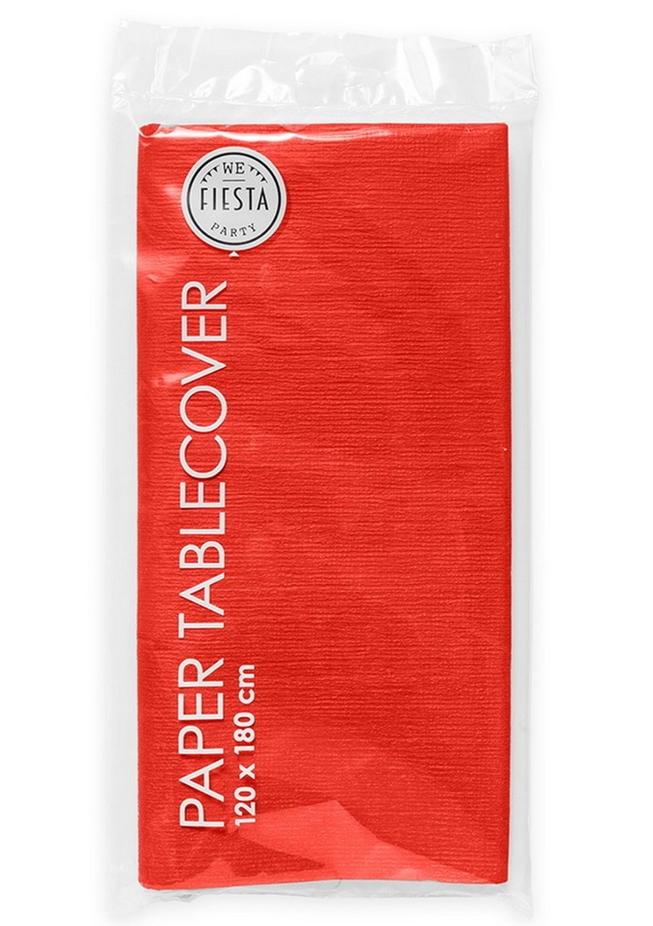 Party Paper Tablecover 120x180cm - Red