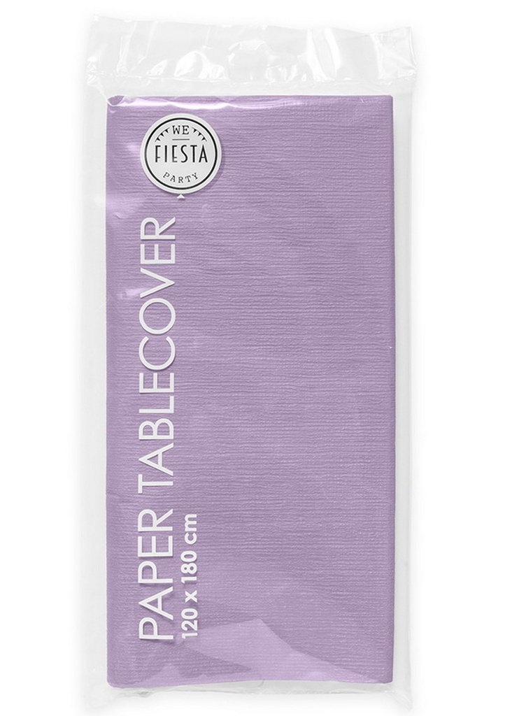 [4053] Party Paper Tablecover 120x180cm - Lavender