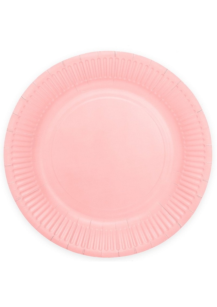 Party Paper Plates 23cm 8pcs - Pink