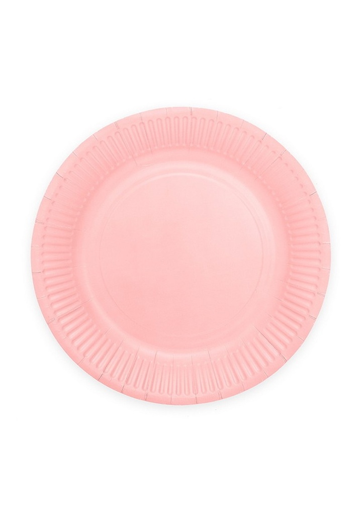 [4002] Party Paper Plates 18cm 8pcs - Pink