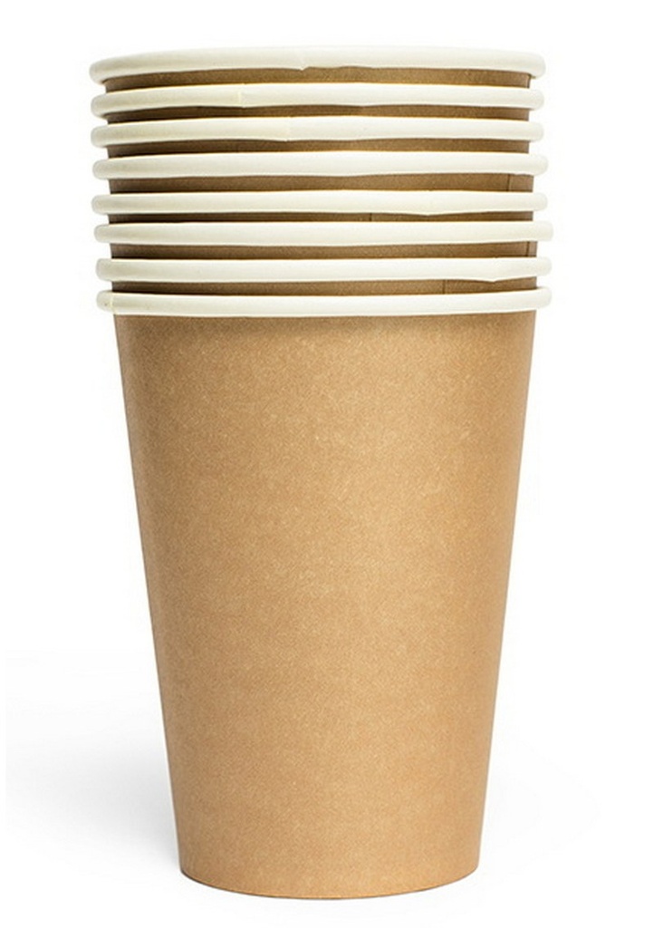 [4150] Party Paper Cups 210ml 8pcs - Champagne