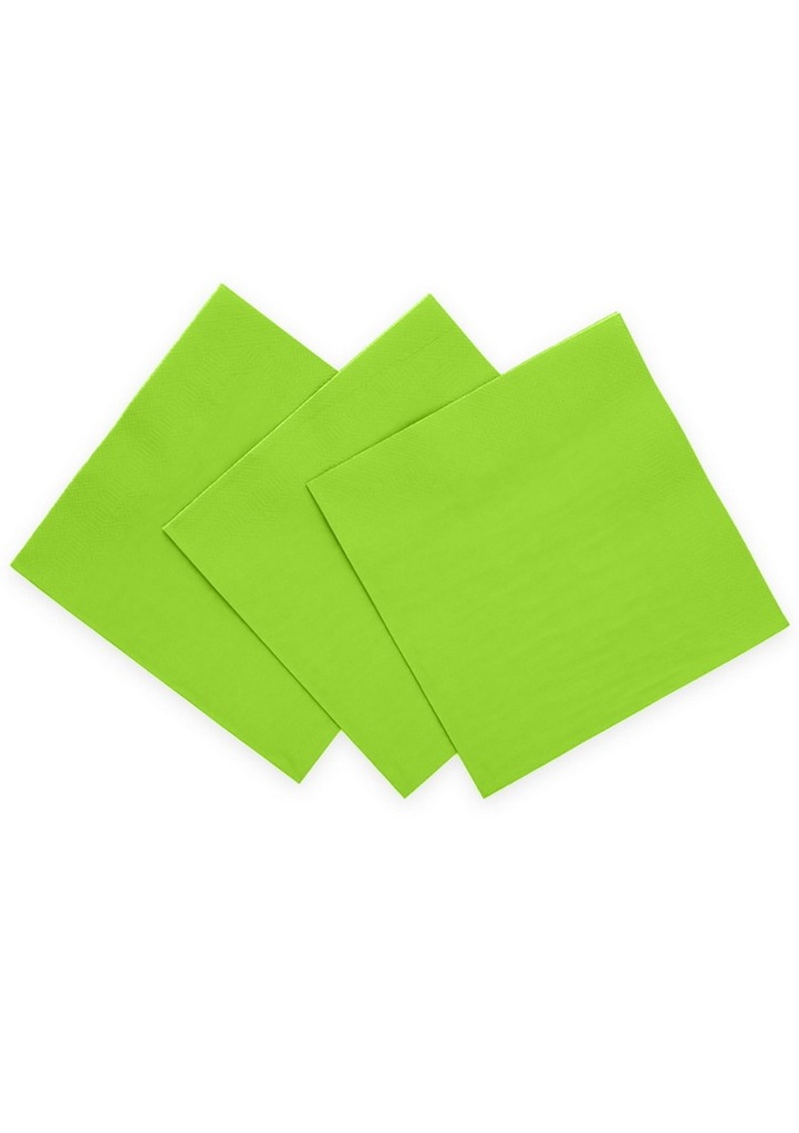 [4059] Napkins Luncheon Party 3-Ply 33x33cm 20pcs - Lime green
