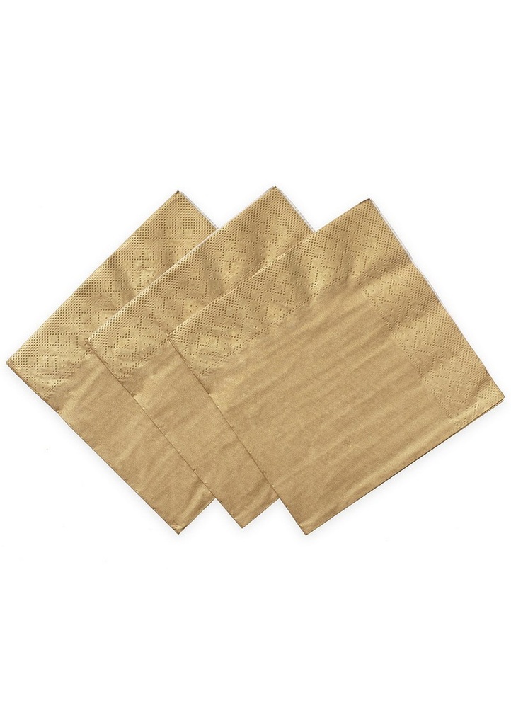 Napkins Luncheon Party 3-Ply 33x33cm 20pcs - Champagne