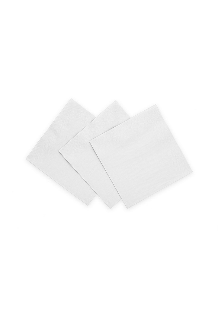 Napkins Cocktail Party 3-Ply 24x24cm 20pcs - White