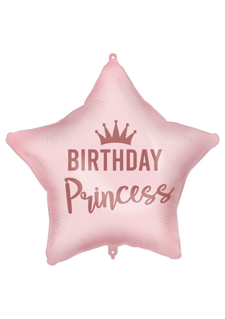 [92419] Birthday Princess Pink Foil Balloon 18"/46cm - 1pk