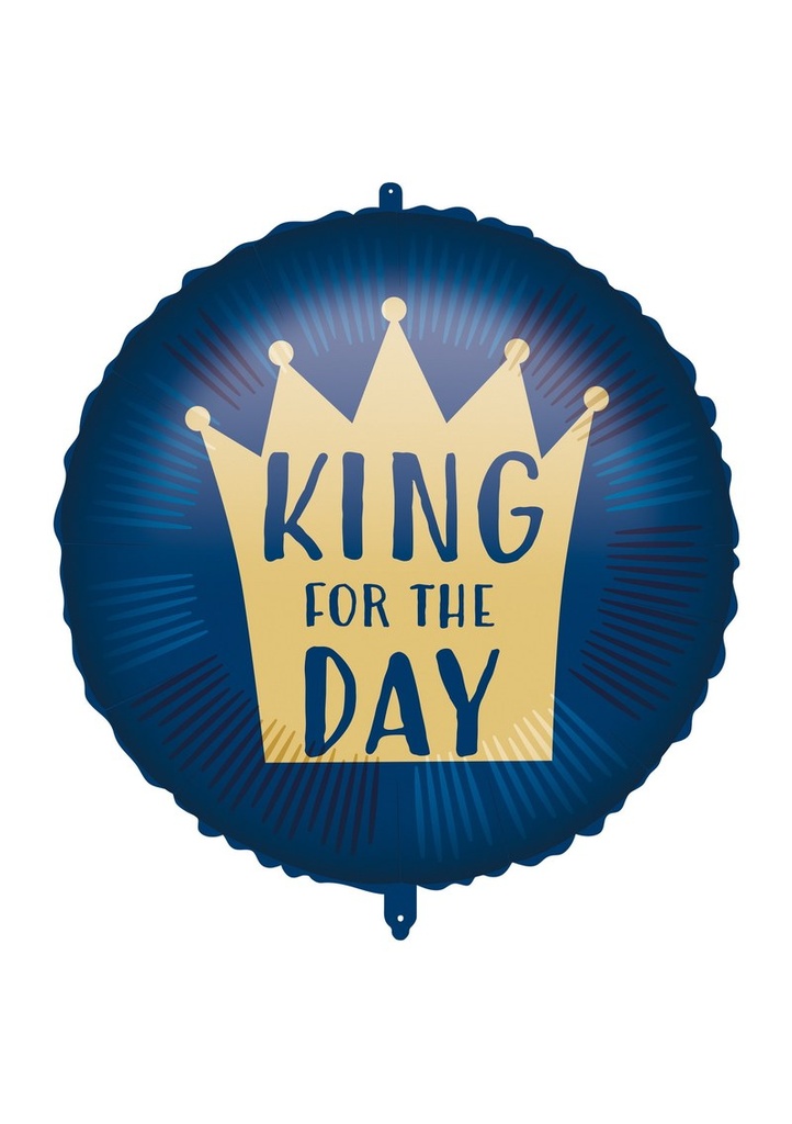 King for the Day Crown Foil Balloon 18"/46cm - 1pk