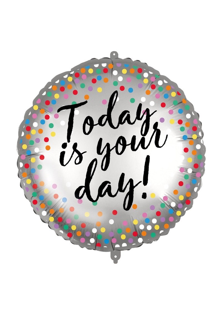 Happy Birthday Dual Faced Foil Balloon 18"/46cm - 1pk