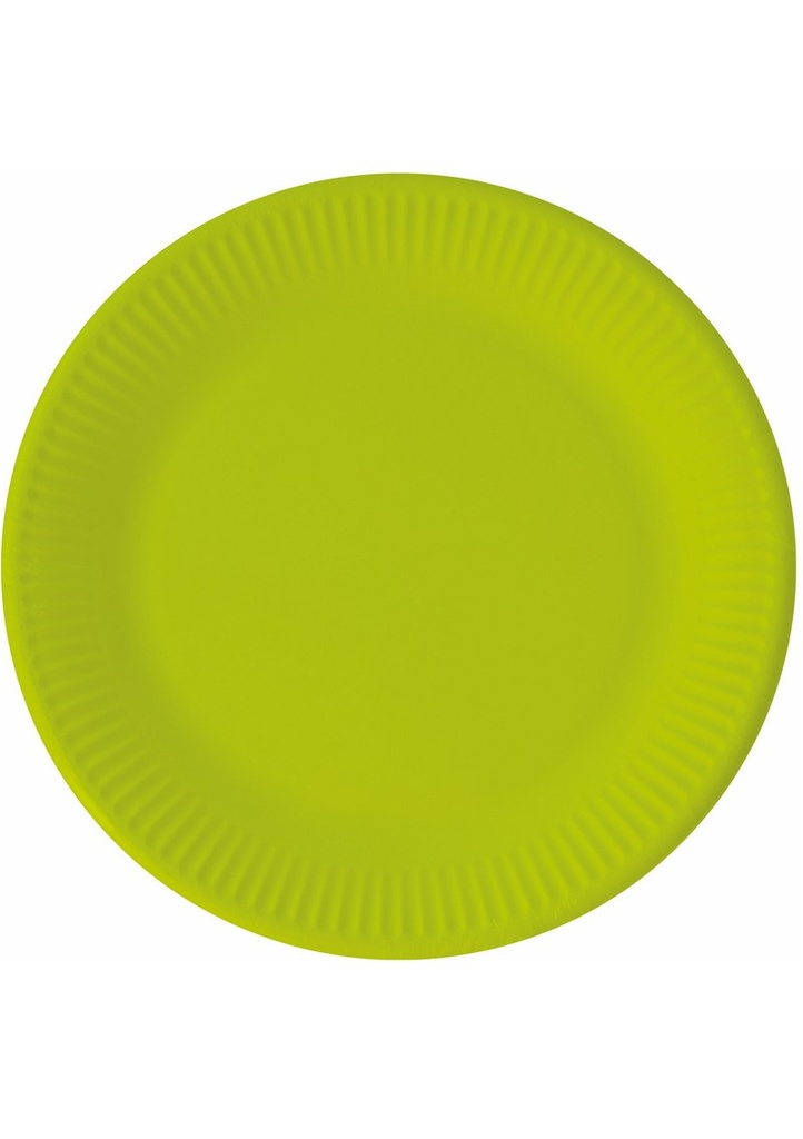 Lime Green FSC Paper Plates Next Generation 20cm - 8pk