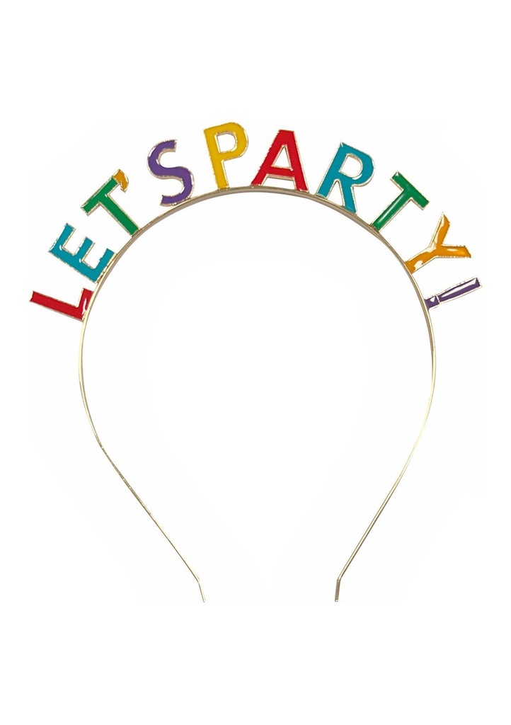 Let’s Party Metallic Tiara Headband - 1pk