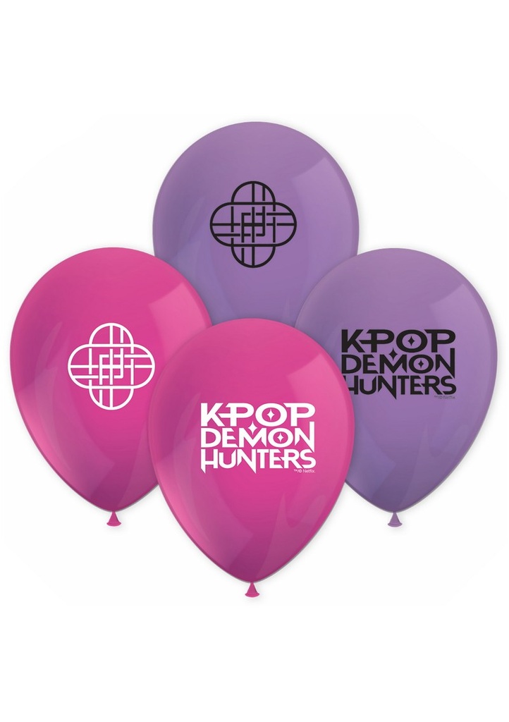 K-Pop Demon Hunters Latex Balloons - 8pk