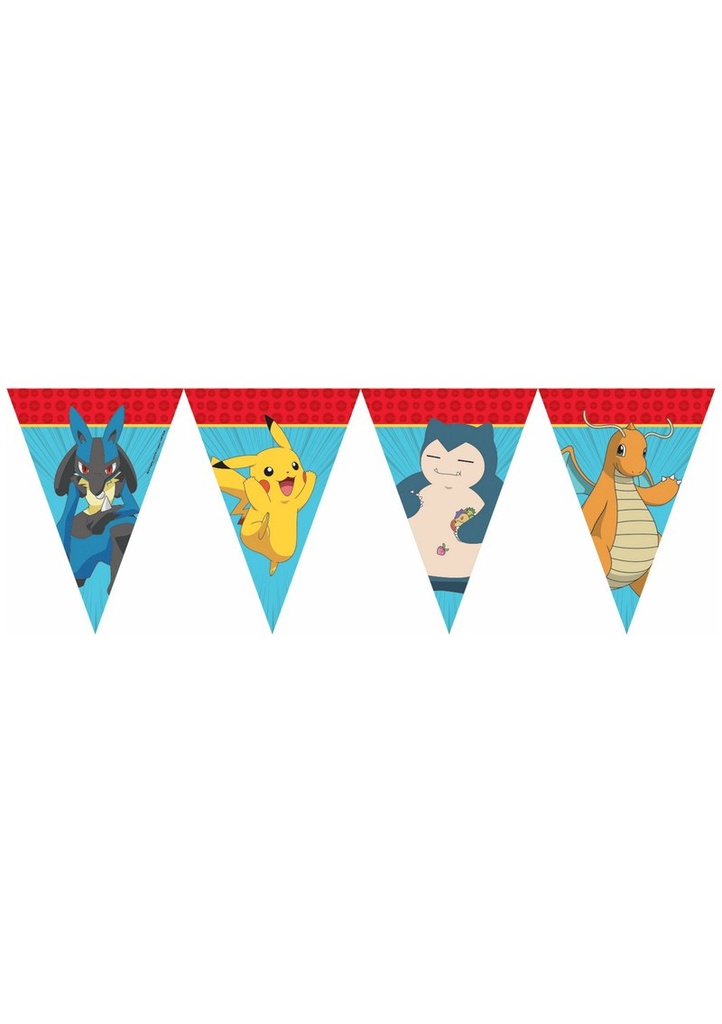 Pokemon FSC Triangle Flag Banner (9 Flags) - 1pk