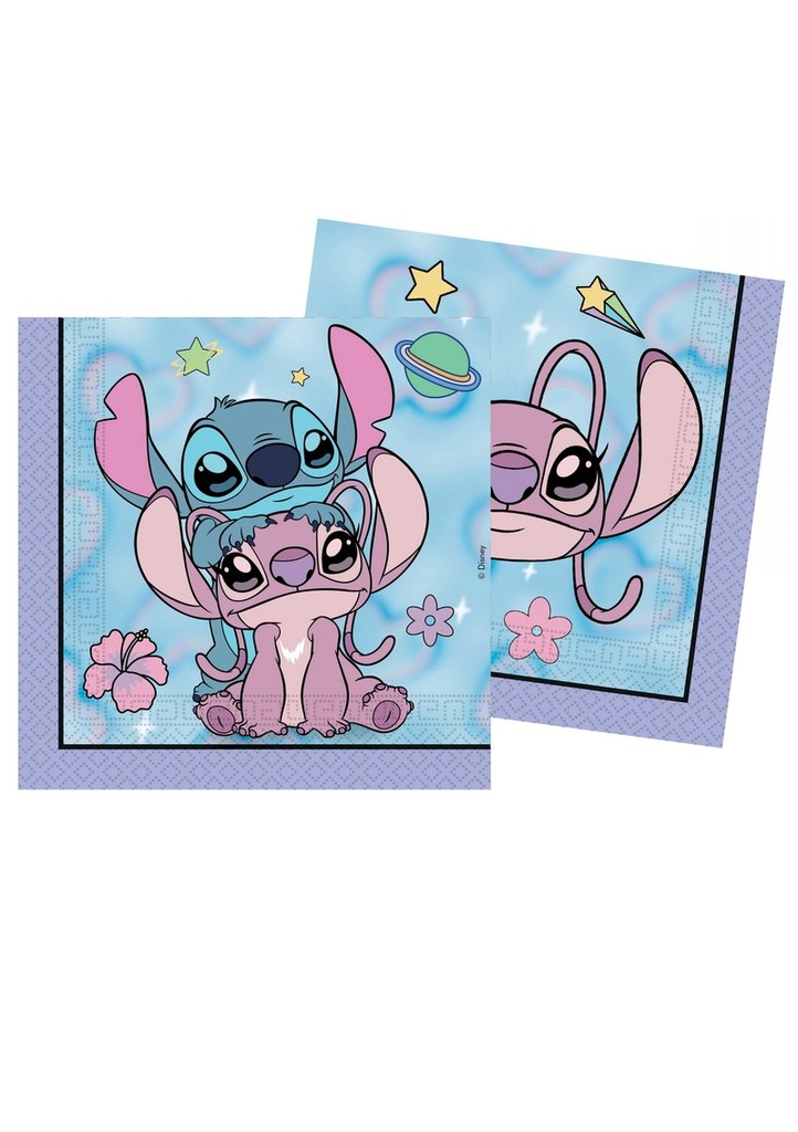 Stitch Angel Cute FSC Two-Ply Napkins 33x33cm - 20pk
