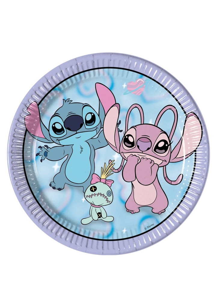 Stitch Angel Cute FSC Paper Plates Next Generation 23cm - 8pk