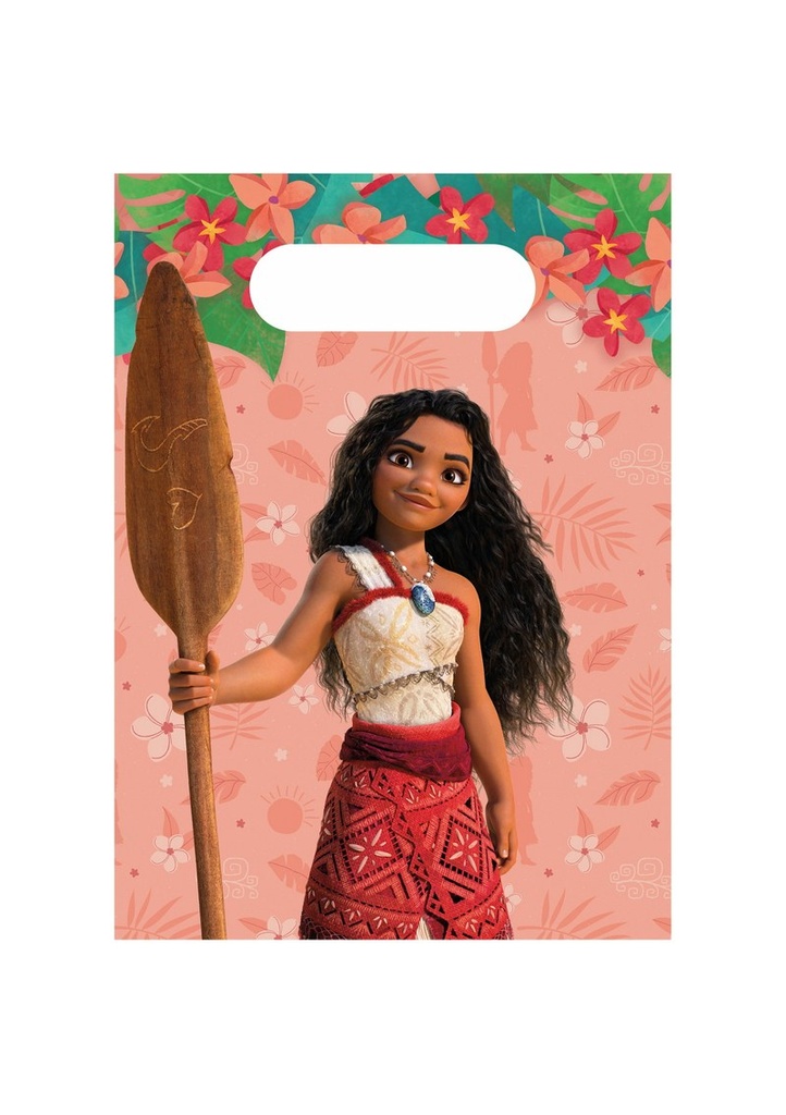 Moana II Sailing Spirit FSC Paper Party Bags - 4pk