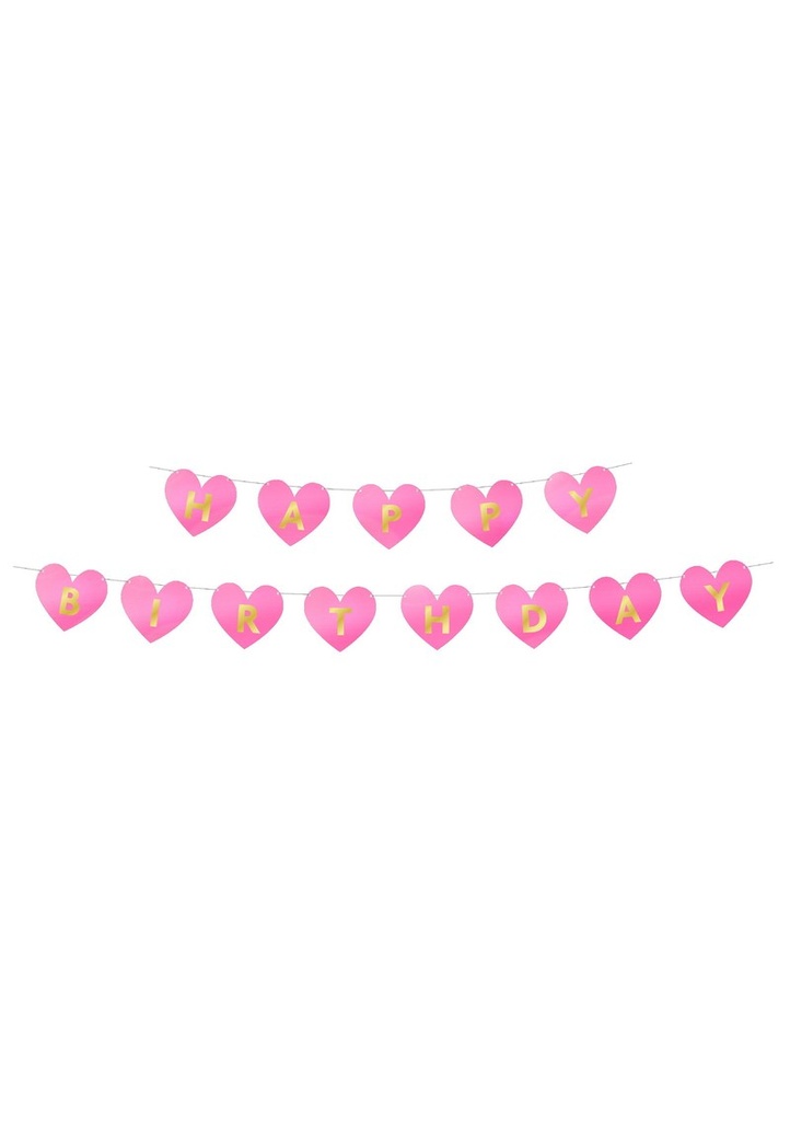 My Little Princess FSC Happy Birthday Die-Cut Paper Banner - 1pk