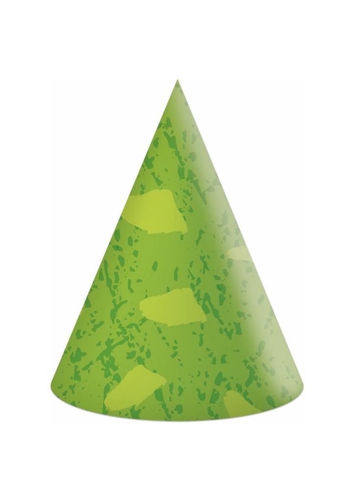 [97980] Dino Party FSC Party Hats - 6pk