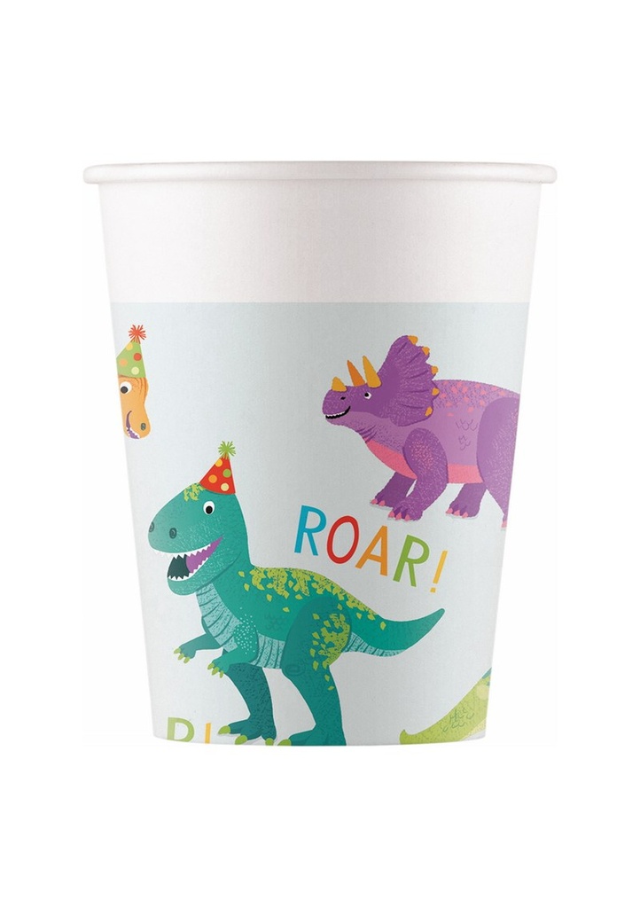 [97975] Dino Party FSC Paper Cups 200ml - 8pk