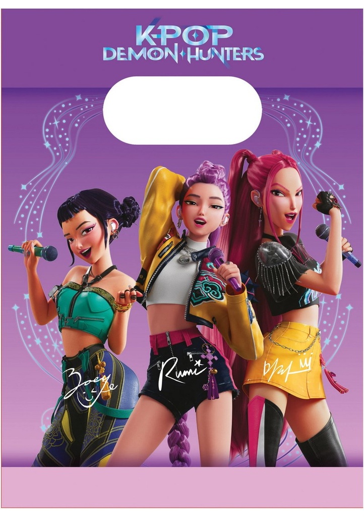 K-Pop Demon Hunters Paper Party Bags - 4pcs