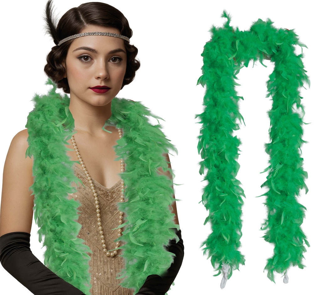 Deluxe Feather Boa 80gr - Light Green
