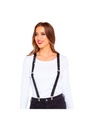 Black Suspender Sequin Braces 2.5cm - Adult One size