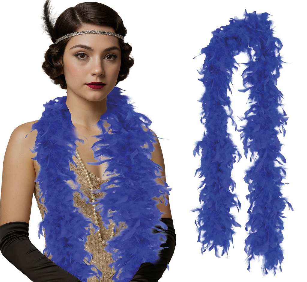 Deluxe Feather Boa 80gr - Dark Blue