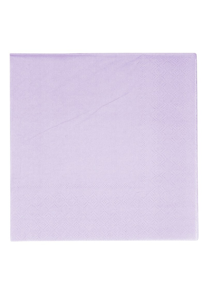 [9918283] Vert Decor 33x33cm 3ply Napkins Lilac - 20pk