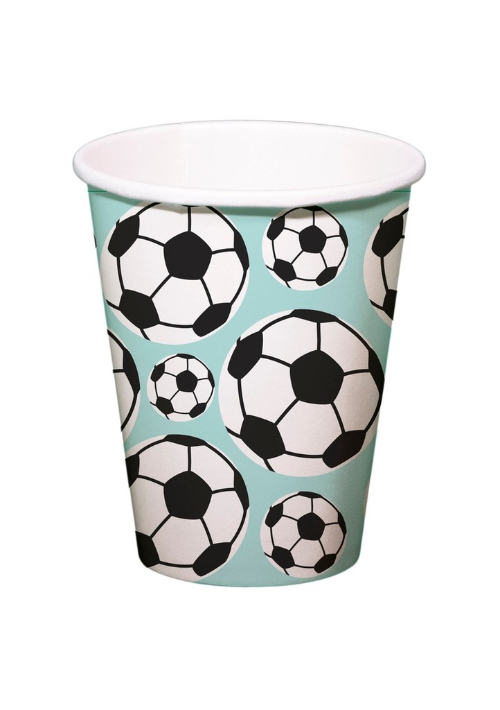 [27567-1] Fantastic Football Party Cups 250ml - 8pcs