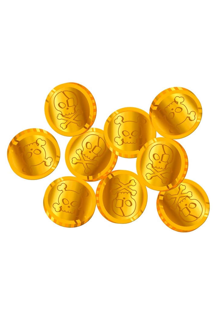 [27480-1] Pirate Party Coin Confetti - 50pcs