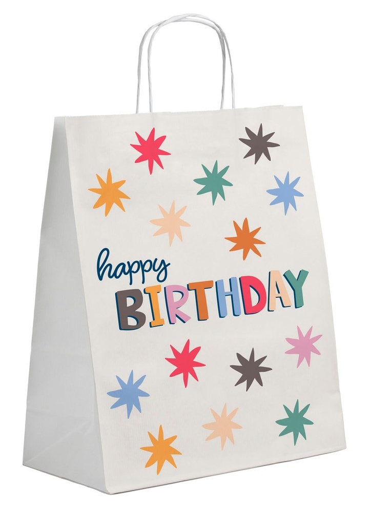 [26871-1] Gift Bags Starburst 20x27cm - 6pcs