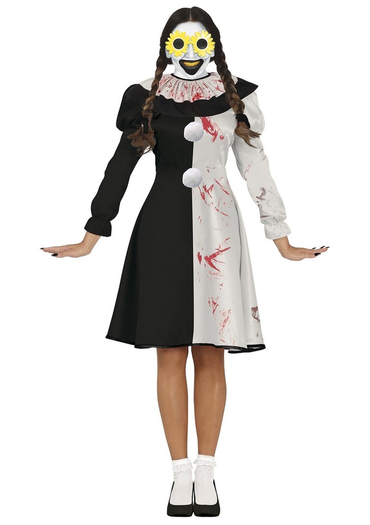 Terrifier Art The Clown Woman Costume - Adult Size Small (36-38)