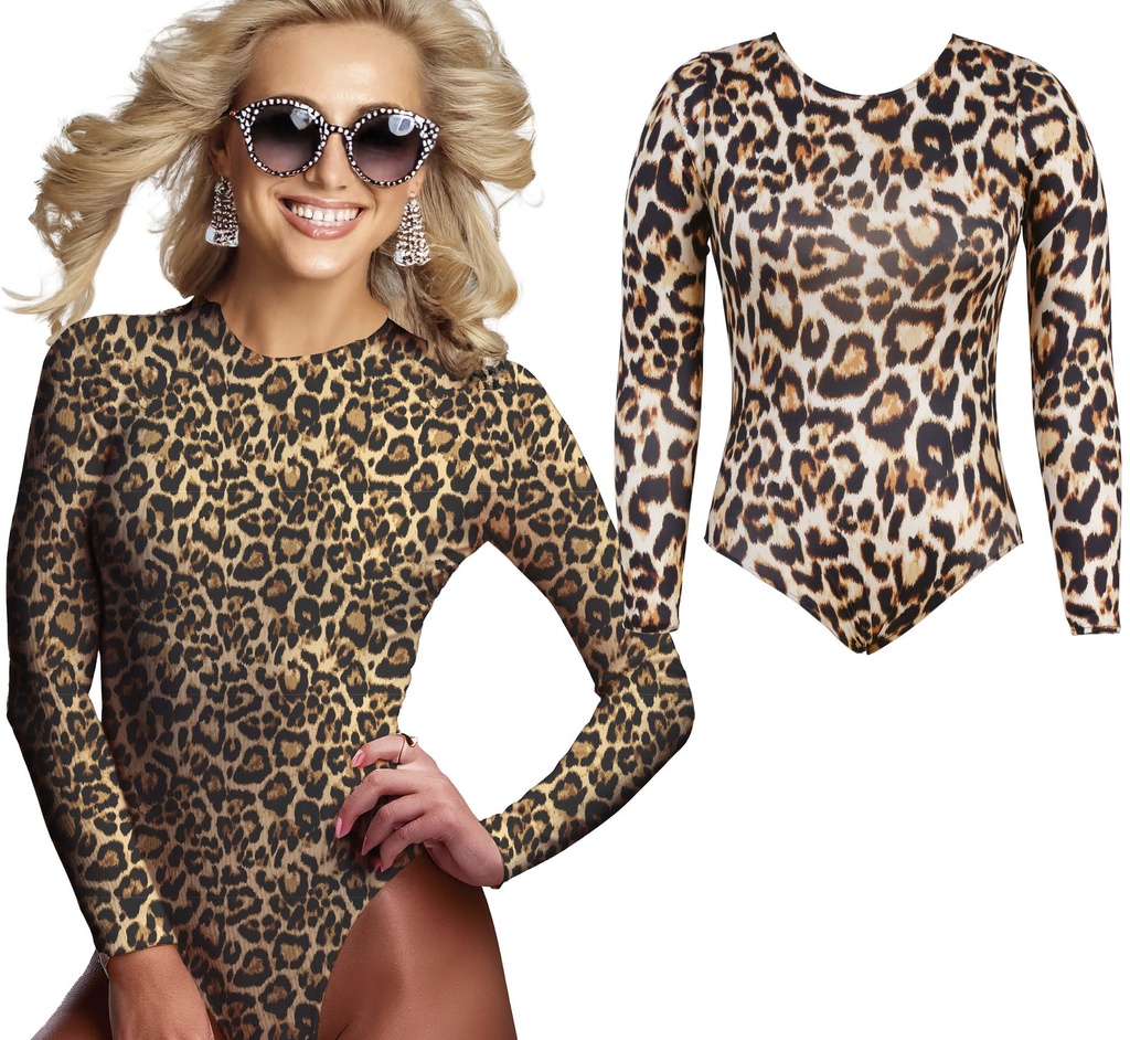 [27469] Leopard Woman Bodysuit - Adult Size Medium (38-40)