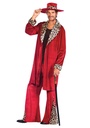 Gangster Pimp Red Man Costume - Adult Size Standard