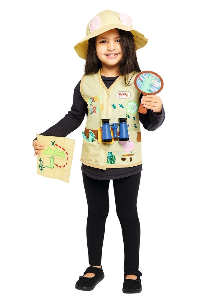 Official Licensed Peppa Pig Explorer Set Costume - Age 4 to 6 Years