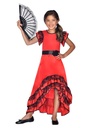 Red Flamenco Girl Costume - Age 4 to 6 Years